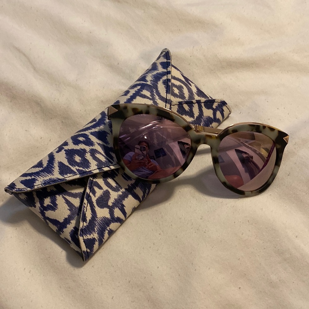 Stella & Dot Casey Rose Gold and Tortoiseshell Cat-Eye Sunglasses